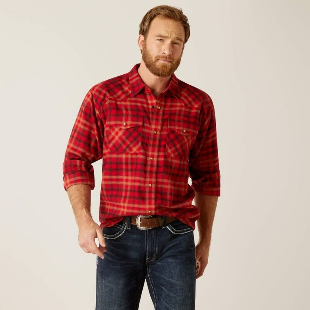 New Ariat Men’s Heber Retro Fit Shirt Size Large